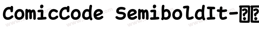 ComicCode SemiboldIt字体转换